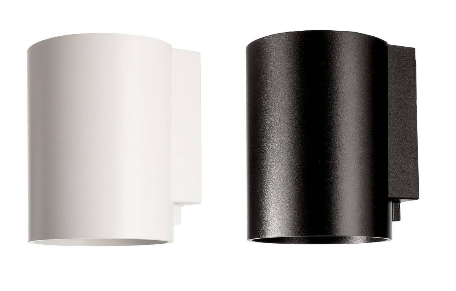 Wandaufbauleuchte au�en, Can IP65, 1x max. 7,5W GU10, Alu wei�/schwarz