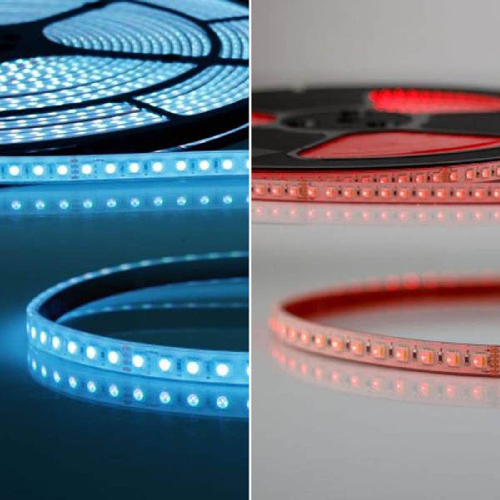Wasserdichter LED Stripe AQUA RGBWW 3000K 48V 20m, 19W/m, IP68, B:12mm
