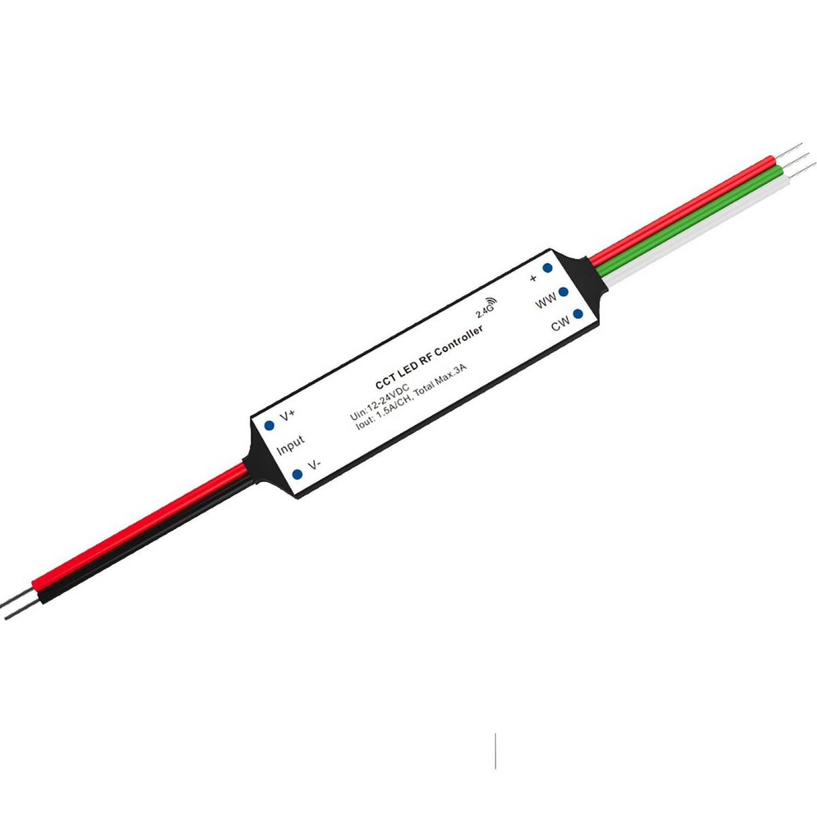 Wei�dynamischer Funk Mesh PWM Dimmer mini, Sys-Pro Isoled, 2 Kanal 12-24V