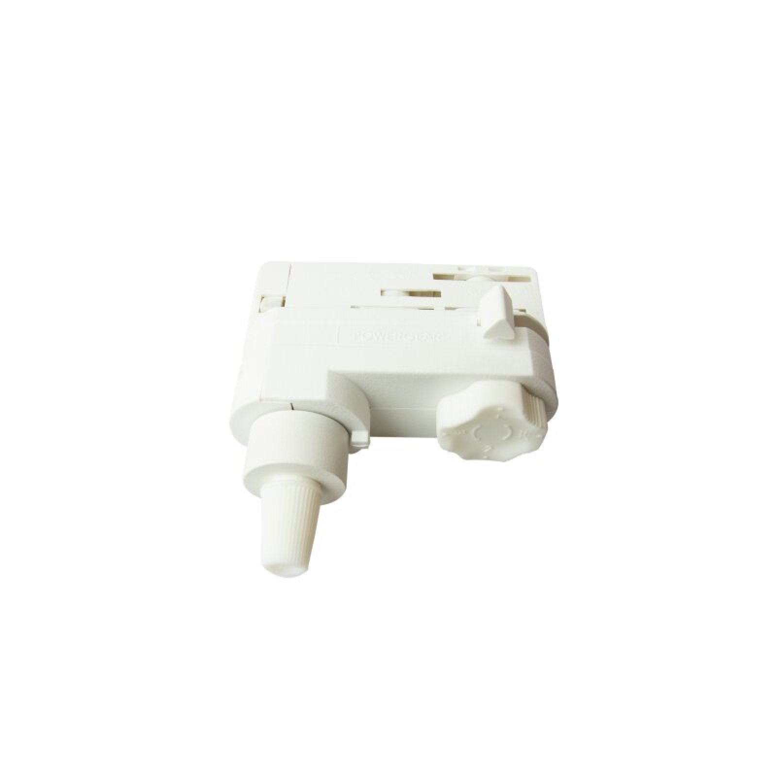 Wei�er 3-Phasen-Adapter f�r Pendelleuchten mit Zugentlastung