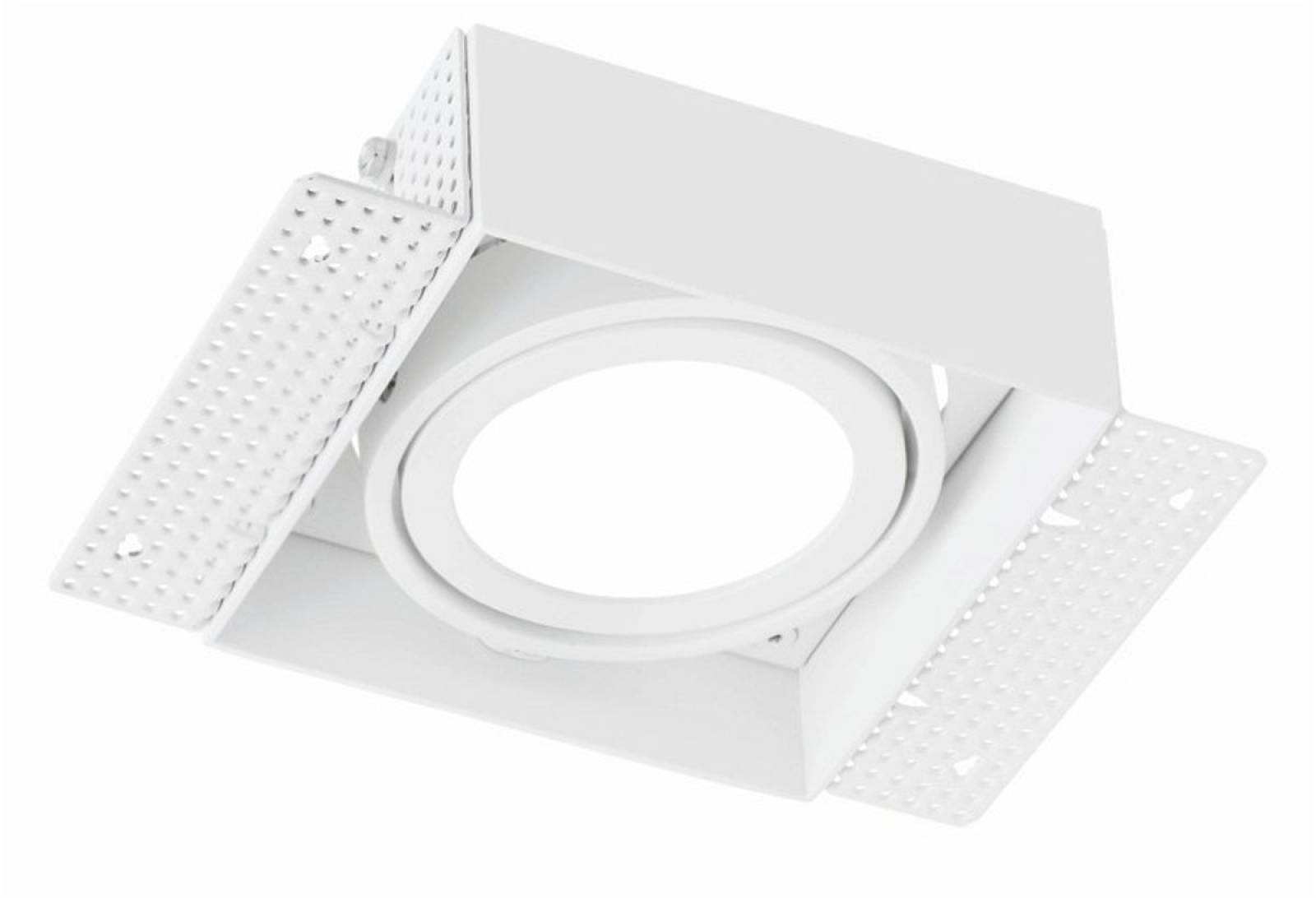 Wei�er Alu Kardaneinsatz ohne Rahmen f�r Modular Sytsem COB, L=178mm