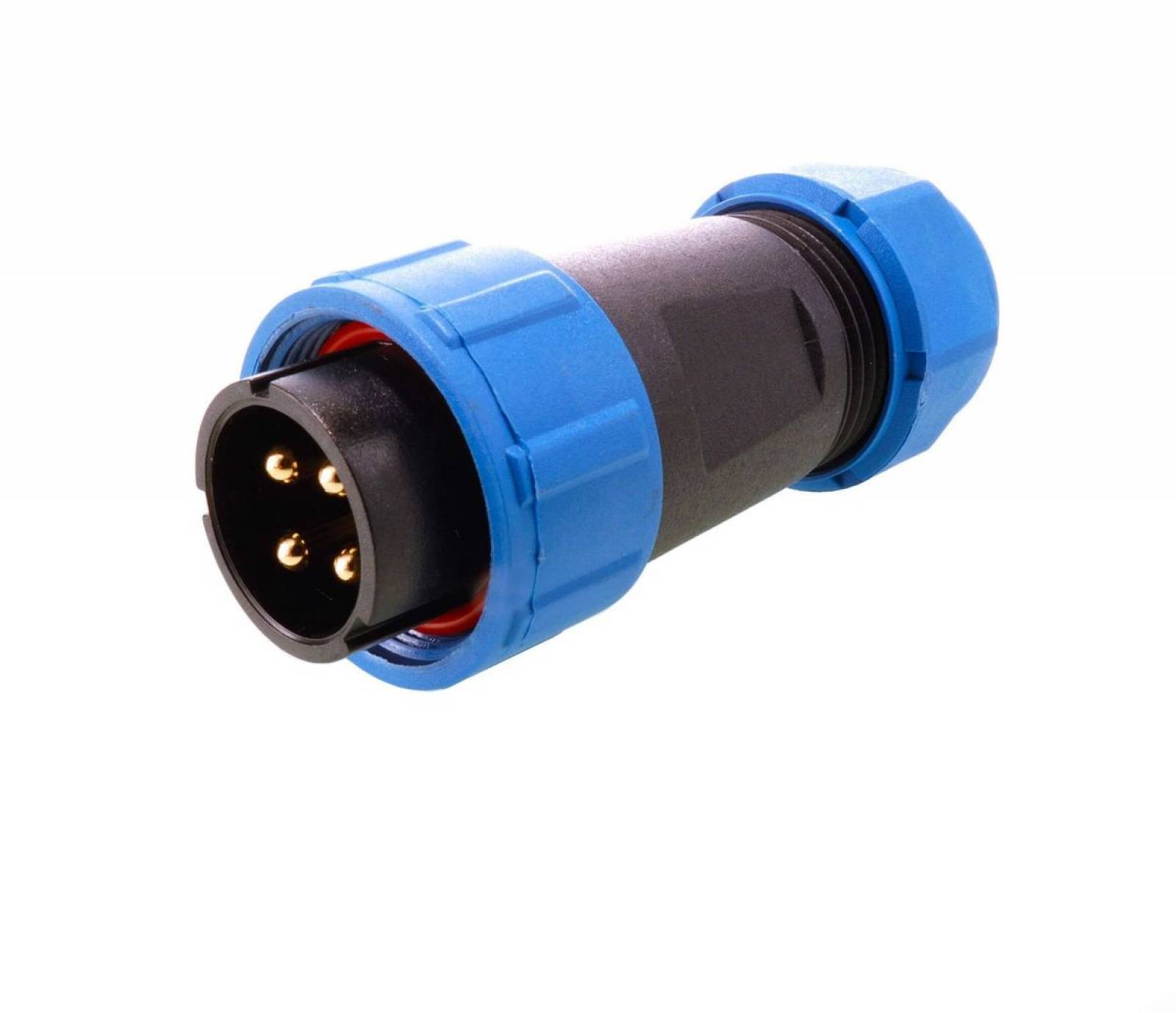 Weipu 4-poliger Stecker m�nnlich, HQ 12/24/48V IP67