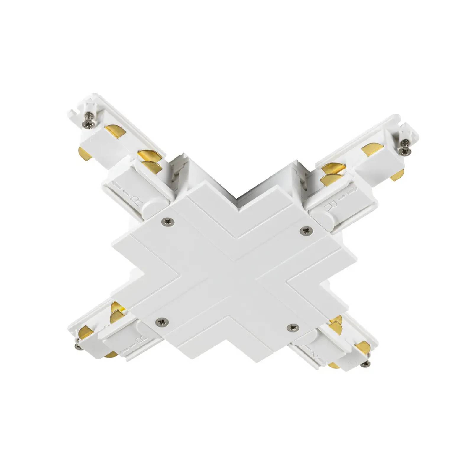 X-Verbinder S-TRACK DALI 3-Phasen-Einbauschiene, Wei�