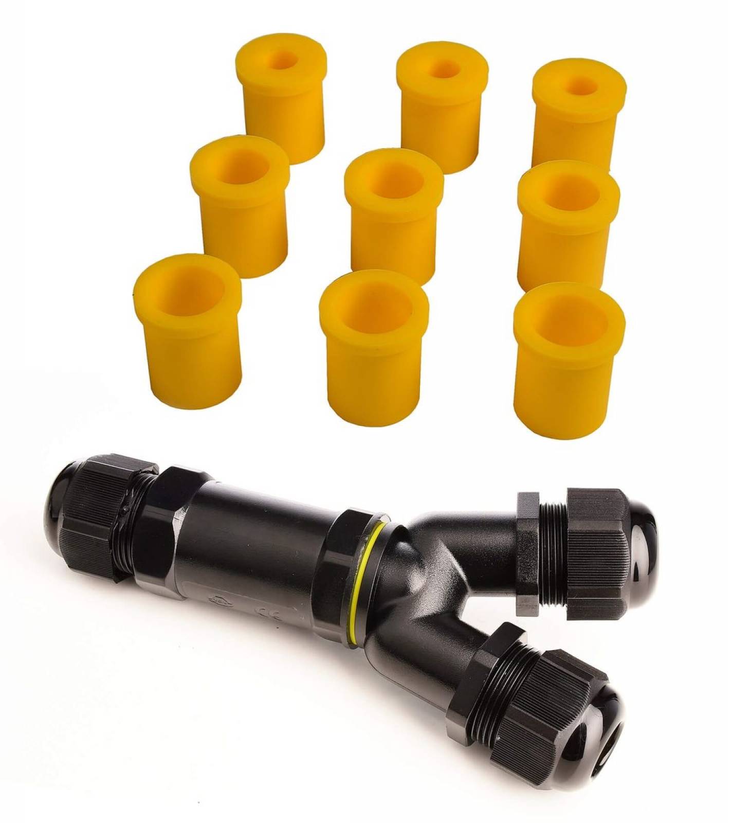 Zubeh�r Outdoor Multi Y-Verbinder f�r 3 Kabel 4-14mm 3 Adern 0,5-4mm� max.450V AC/24A L�nge:139,71